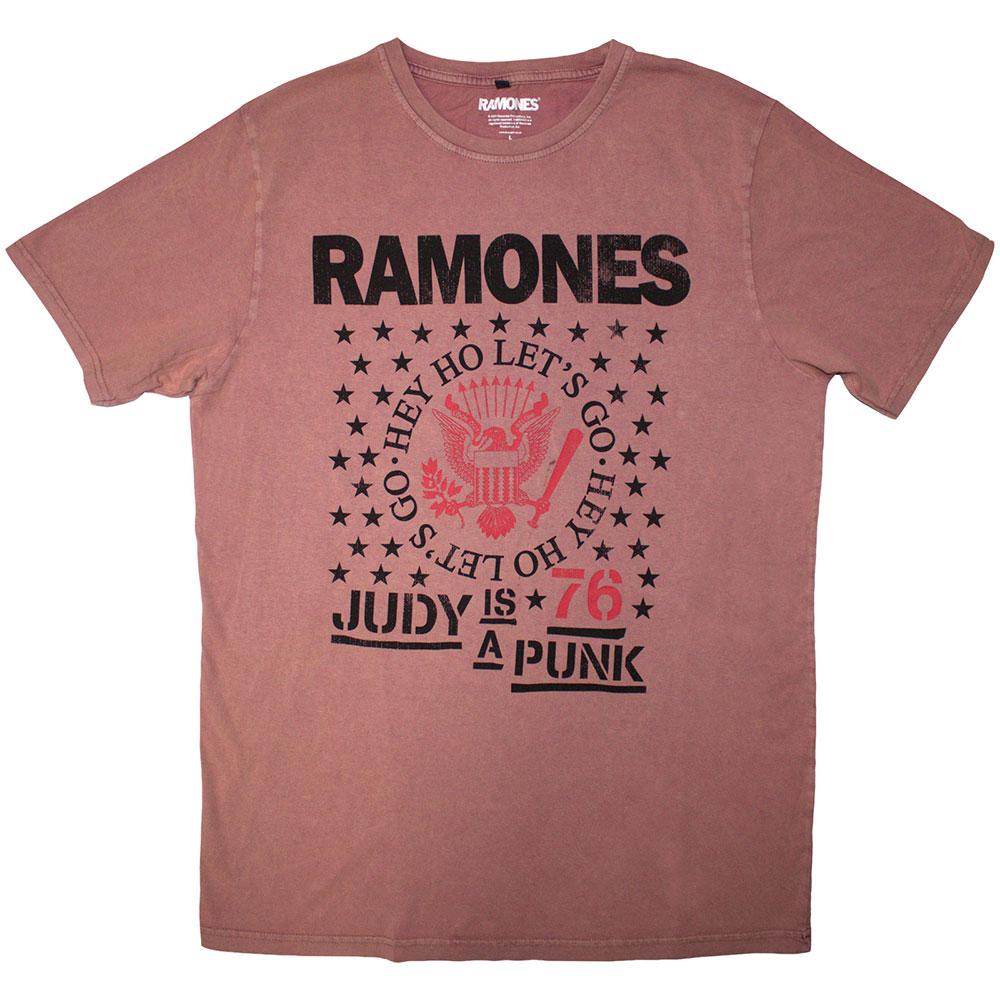 Ramones - Hey Ho Judy Heren Tshirt - Rood